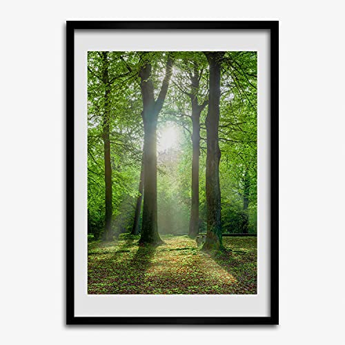 Tableau décoratif forêt Tulup finition bois haut de gamme