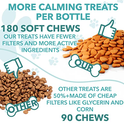 Hemp Calming Chews for Dogs with Anxiety and Stress - 180 Soft Dog Calming Treats - Dog Anxiety Relief - Storms, Barking… - Image 5
