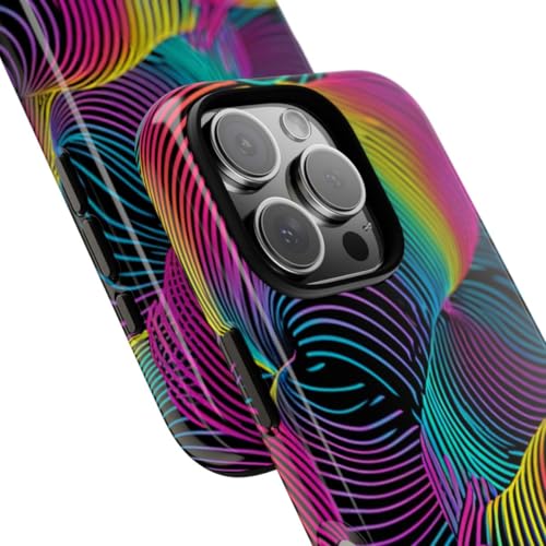 Coque iPhone 16 Pro résistante brillante et antichoc multicolore