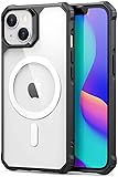 ESR MagSafe Case for iPhone 14/13, Military-Grade Protection, Air-Guard Corners, Clear Black Bumper