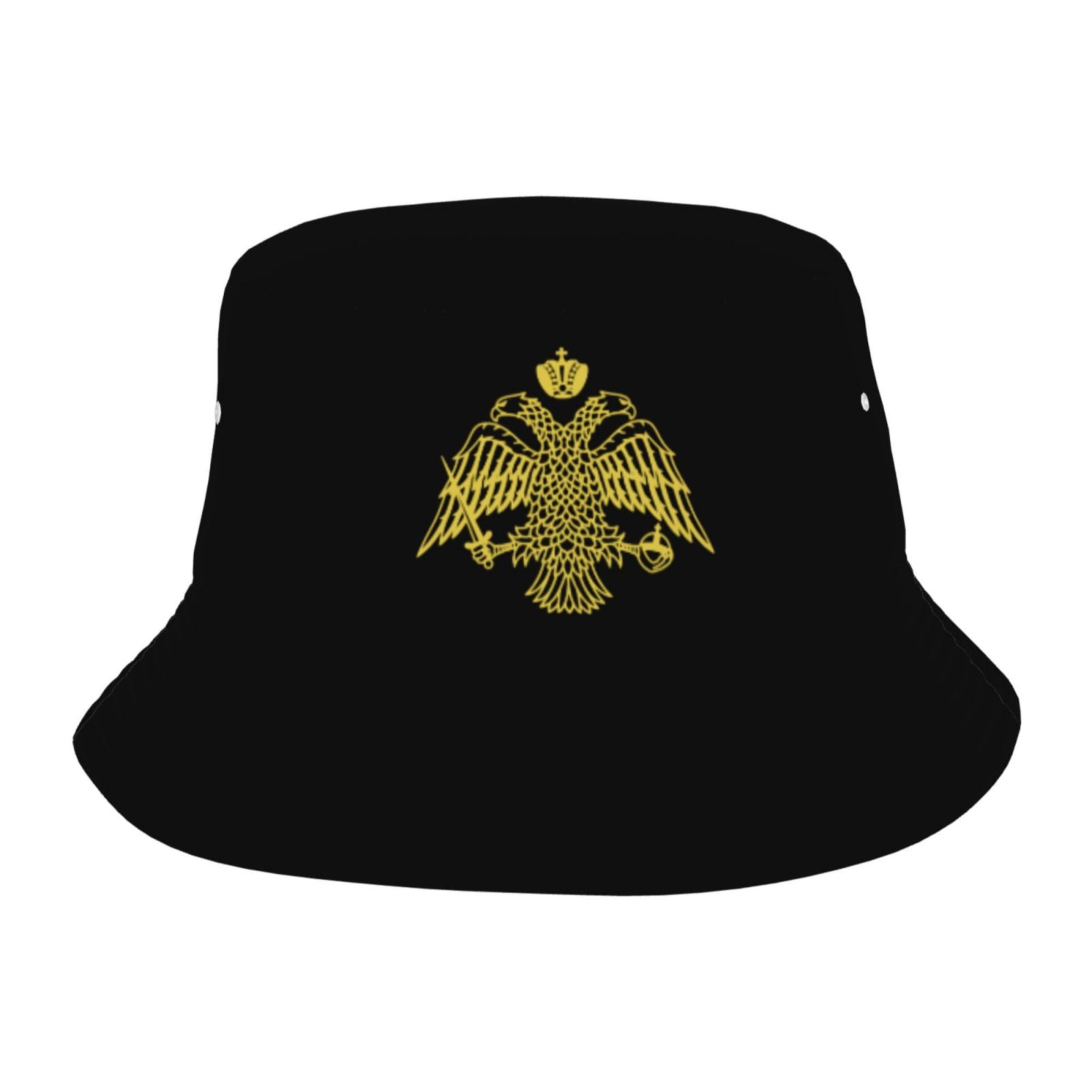The Greek Orthodox Church Flag Woman's Man Uncowboy Fisherman Hat Summer Beach Hats Black