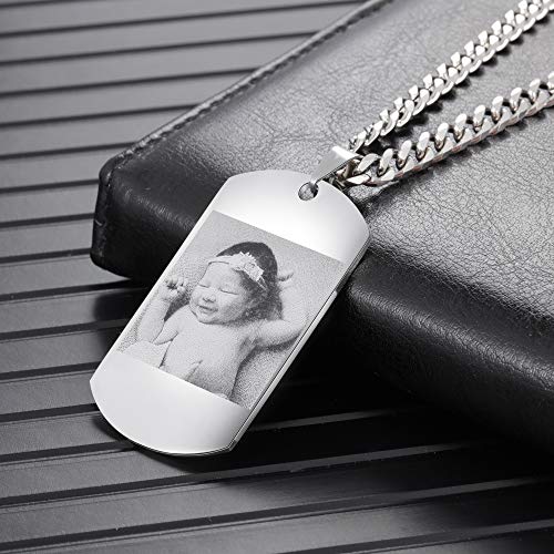 kaululu Personalized Picture Necklace for Women Men Memory Pendant Necklace with Picture for Unisex Custom Engraved Locket Necklace That Holds Pictures Sunflower Necklace Gift for Girls Boys4
