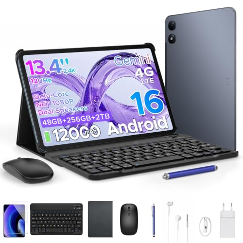 P13 Pro Tablet 13.4 Pulgadas 120Hz Android 16, 48GB RAM + 256GB(TF 2TB) Tablet …