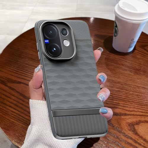 Image of Outlouders Back Cover for Vivo V60 5G / Vivo T4 Pro 5G | Full Camera Protection | TPU Soft Flexible Shockproof Bumper Case (Grey)