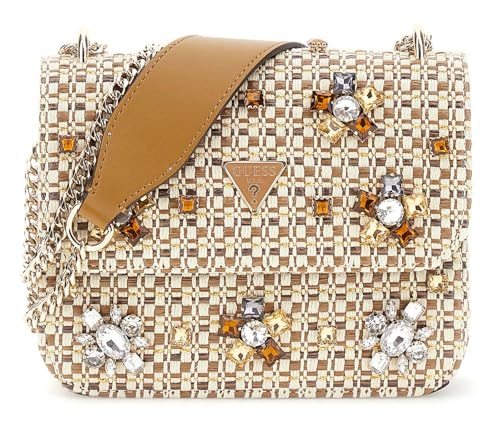 Sac mini GUESS Beauvoir couleur cognac, un accessoire chic pour femme
