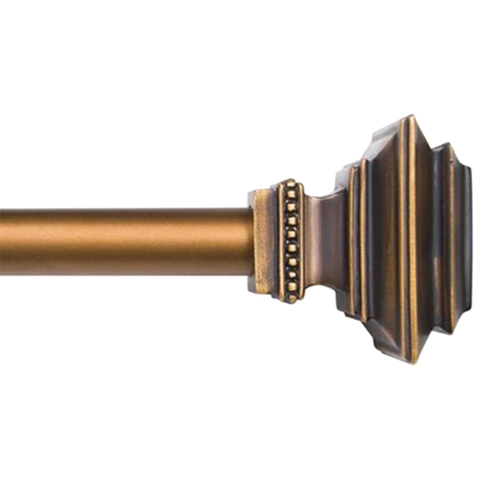 Duschstange Ohne Bohren Passend für 8 Wandtypen von 100 bis 240 cm | Klemmstange Duschvorhang mit Quadratischen Endstücken für Kleiderschrank, Küche, Fenster und Badezimmer(100-145cm/39-57in)