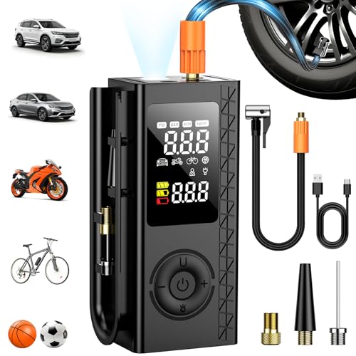 Tire Inflator Portable Air Compressor, 150PSI Cordless Air Pump For