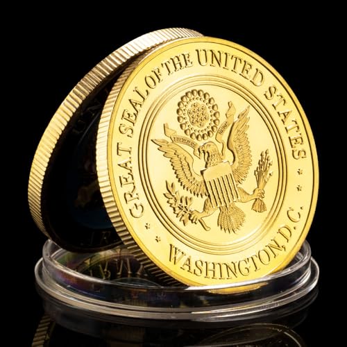 Moneda conmemorativa United States Army 1775 dorada miniatura 6