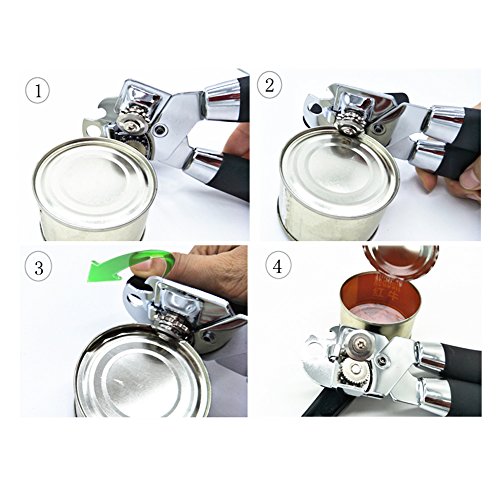 TOPA apriscatole, apribottiglie manuale 3-in-1 con...