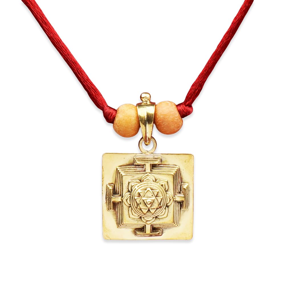 rudra centre Durga 3D Yantra Brass Pendant-picture-16