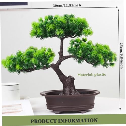 Bonsaï artificiel 12'' : verdure sans arrosage pour bureau - 5