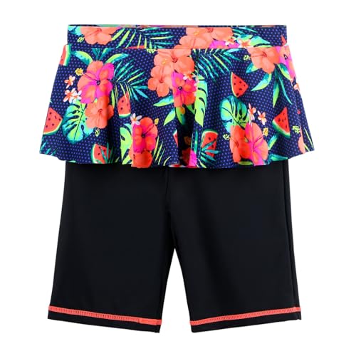 Image of TFJH E Girls Swimsuit UPF 50+ UV Two Piece Long Sleeve Swimwear Rash Guard Sets 3-12Y
