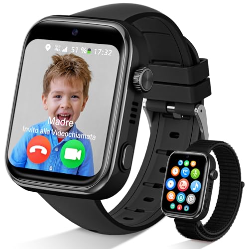 Akumaka Reloj Inteligente Niño 4g, Ip68 Impermeable Smartwatch Niño Con Gps Y Llamadas, Videollamada, Whatsapp, Sos, Modo Clase, 5 Modos Deportivos, Podómetro, Reloj Inteligente Con Sim, Negro Akumaka Reloj Inteligente Niño 4g, Ip68 Impermeable Smartwatch Niño Con Gps Y Llamadas, Videollamada, Whatsapp, Sos, Modo Clase, 5 Modos Deportivos, Podómetro, Reloj Inteligente Con Sim, Negro