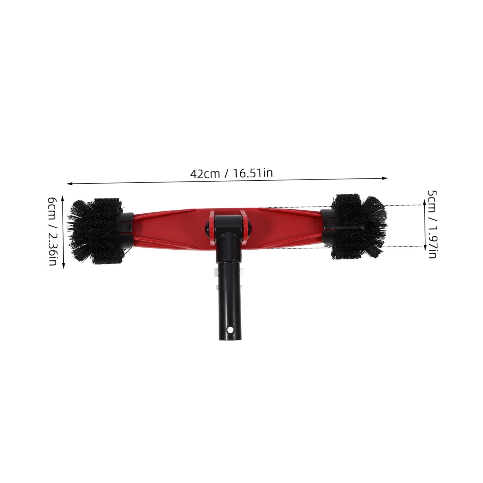 CIYODO Pool Brushes Ground Pool Steel Pool Brush Pool Tile Scrubber Swimming Pool Wall Brush 180° Rotation Cleaning Brush