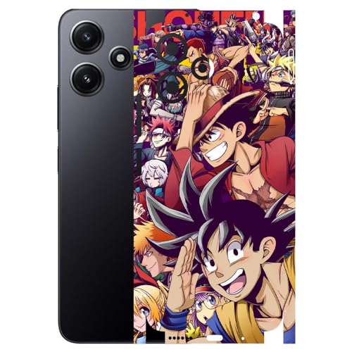 Image of AtOdds - Poco M6 PRO (5G) Mobile Back Skin Sticker - Lamination - Rear Screen Guard Protector Film Wrap (Coverage - Back+Camera+Sides) (Design - Anime 5)
