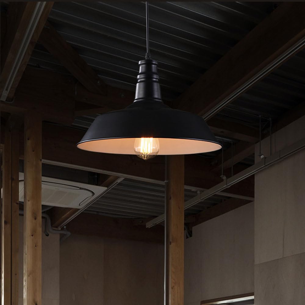 Creative Cap Shaped Metal Chandelier, Base Single Head Pendant Lamp, Ceiling Lighting Fixtures, Bedroom Dining Room Bar Decoration Hanging Light(Dark)