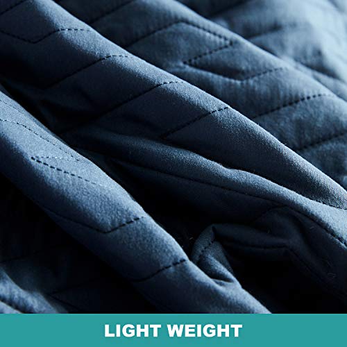 Hansleep Quilt Set Lightweight Bed Decor Coverlet Set Comforter Bedding Cover Bedspread for All Season Use (Square, Twin 68x90inch)