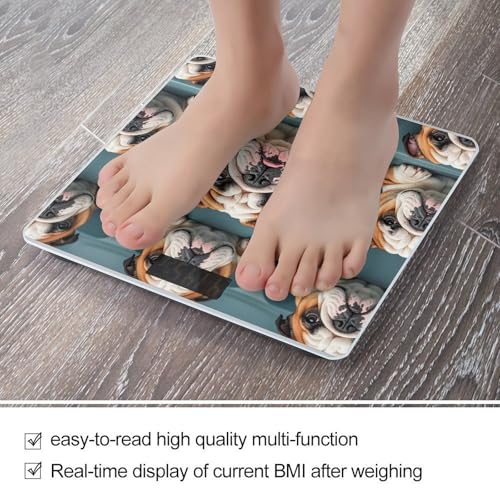 Báscula Digital Divertida Bulldog Inglés para Baño miniatura 5