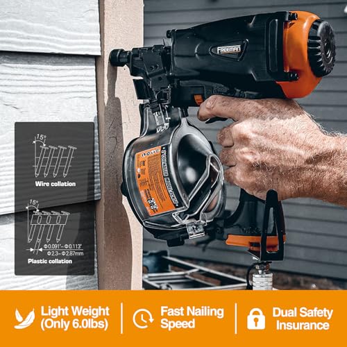 Freeman PCN65 15° Coil Siding Nailer