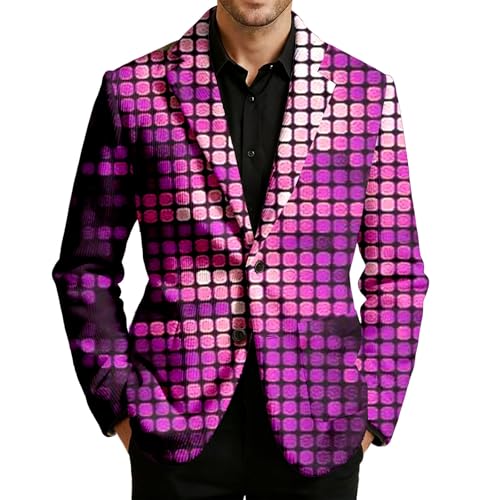 Blazer de pana para hombre de corte ajustado estilo chaqueta de fiesta