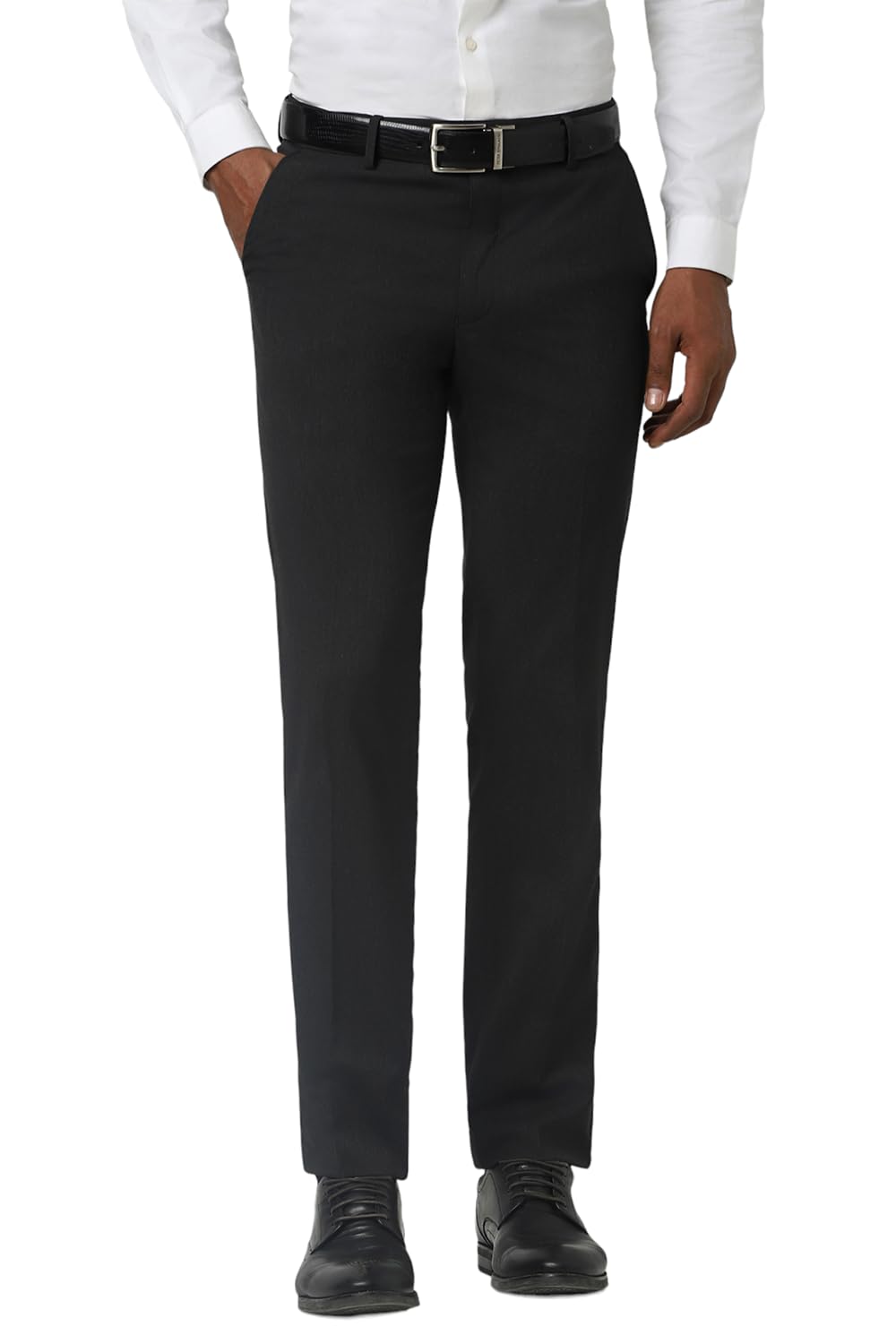peter england Men Mid Rise Regular Fit Pants-picture-25