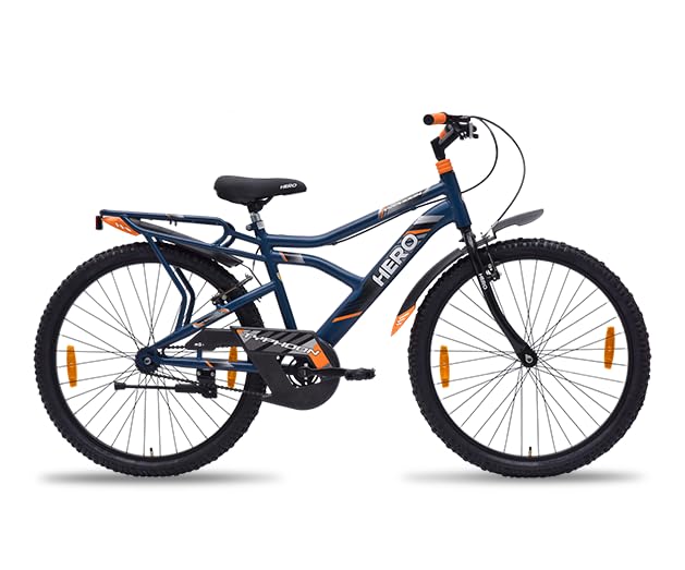 Image of Unisex Hero Typhoon Rs Ibc 26 T Roadster Cycle (Single Speed, Blue), Rigid, 17 Inches