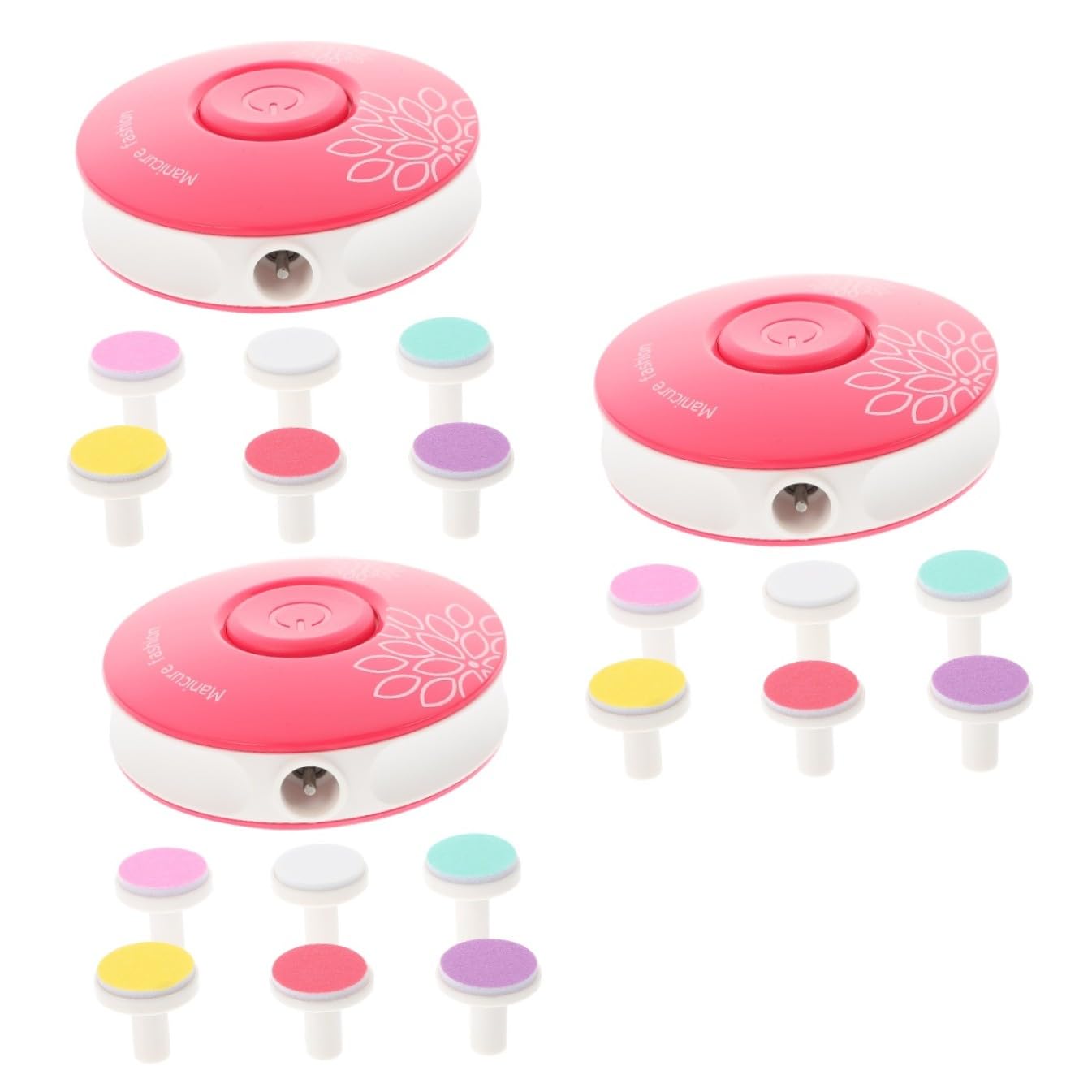 VICASKY 3piezas Cortaúñas Eléctrico Para Bebés Luz Led y Cabezas De Pulido Cortador De Uñas Portátil y Silencioso Para Adultos Kit De Cuidado De Uñas Seguro