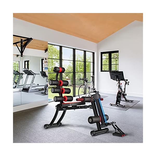 WINBOX Abdominal Exercise Machine, Multi-functional 22 in 1 Home Gym Equipment for AB Workout and Core Strength Training, Adjustable Rowing Machine for Home Gym.