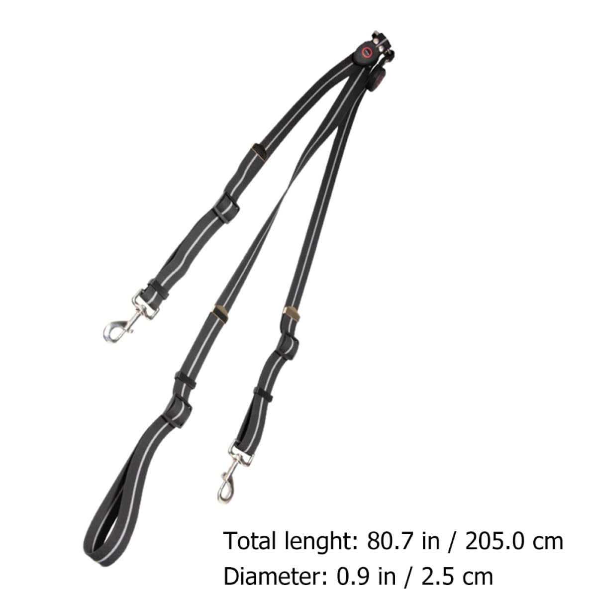 Healeved Leuchtende Pferdebrustleine mit LED Beleuchtung, Schwarz