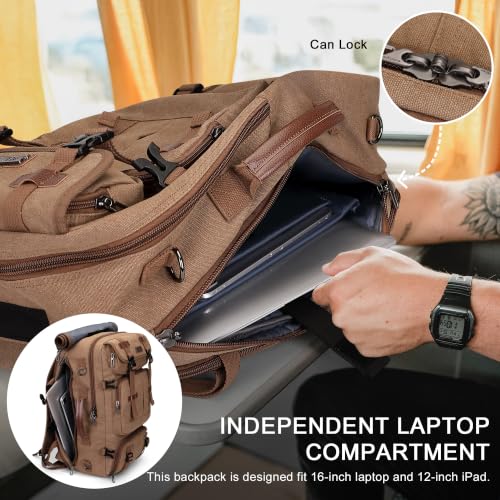 Image of WITZMAN Travel Backpack for Men 45L Large Carry-on Airline Approved