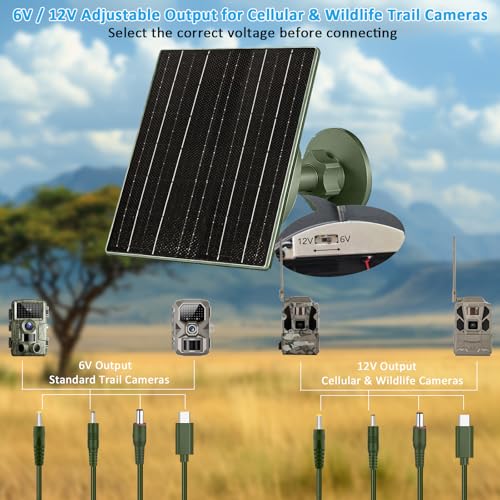 Image of 10W Solar Panel with 10400mAh Battery for Trail Cameras