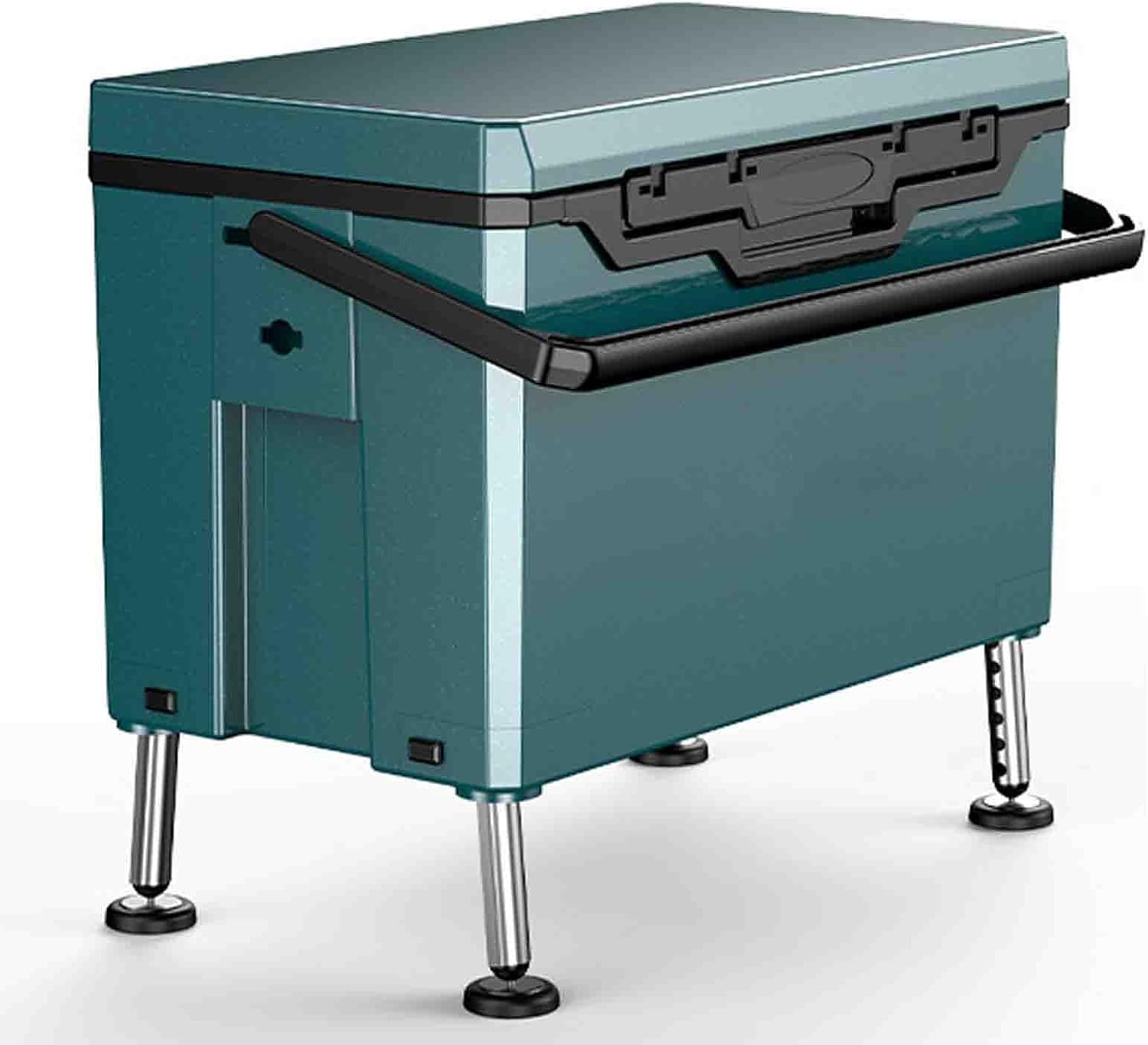 EEREADGQ 32L フラットカバー 断熱 フィッシングボックス キャスター付き 多機能 釣り椅子 釣りタックル シートボックス