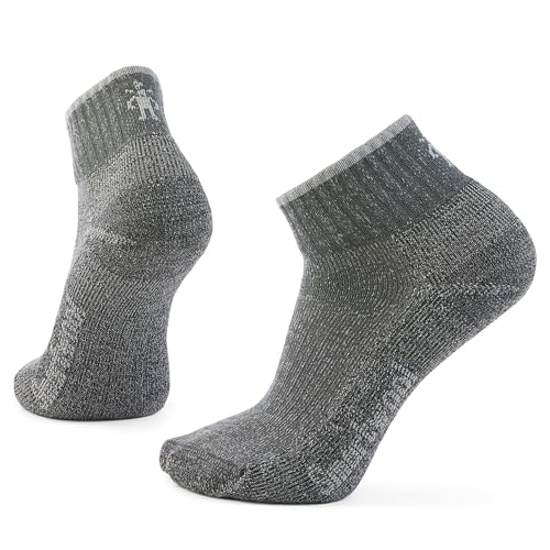 Smartwool Unisex Hike Classic Edition Light Cushion Second Cut Ankle Socks, Medium Gray, Large