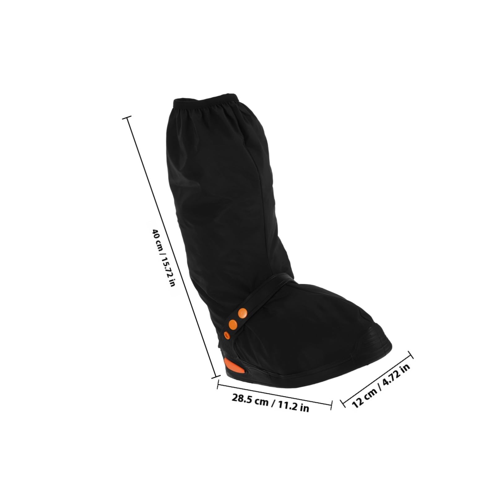 Hemobllo Copriscarpe Antipioggia Copriscarpe da Neve Copriscarpe da Copertura del Bagagliaio isolata coperture Antipioggia per Scarpe da Donna Attrezzatura da Pioggia PVC Nero