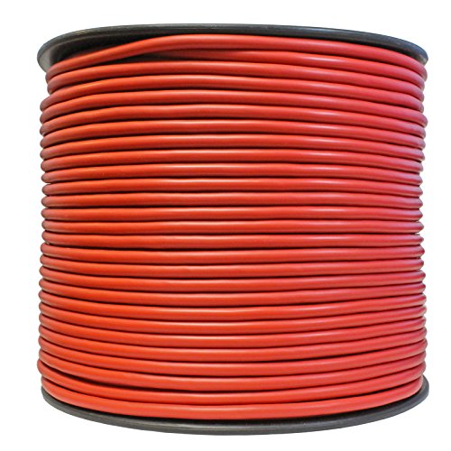 Yovus 500 Ft Spool of Balanced Pro Audio Wire for XLR TRS 2 Conductor 3 with Shield (Red)