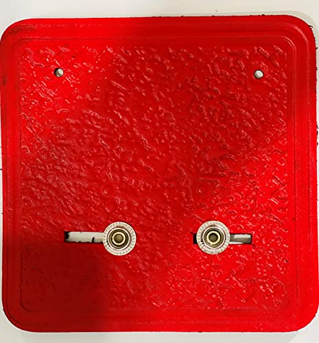 BBI LTD Wrestler Belt Wall Mount Real Leather Wall Hanger Red Color