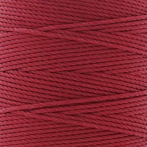 Miniatura 4 de The Beadsmith S-Lon #18 Cordón  Color rojo oscuro  Tarjeta de 77 yardas  Ideal para atar cuentas de ganchillo y joyas de micro macramé  Compatible