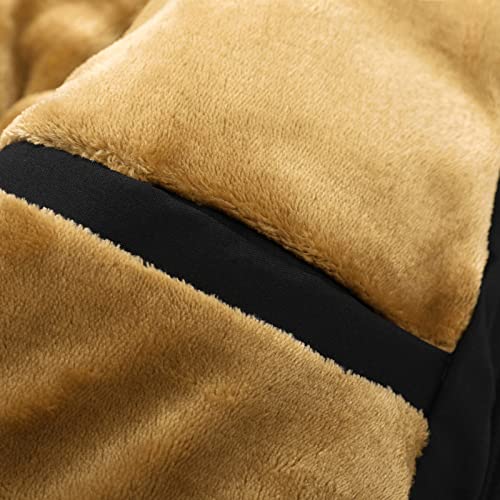 Veste d'extérieur homme peluche noire : protégez-vous du froid grâce à sa capuche L