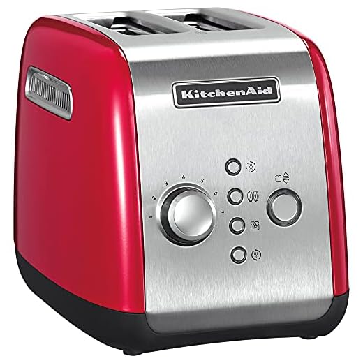 KitchenAid Tostadora de 2 Ranuras 5KMT221EER (Rojo Imperiale)
