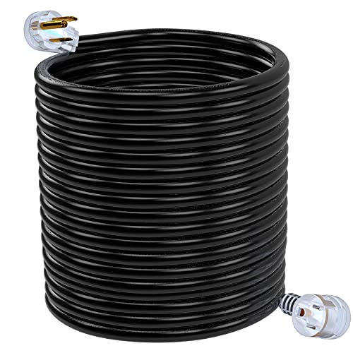 Free Shipping 🛒 RVGUARD 250V 40 Feet Welder Extension Cord, Heavy Duty 8 AWG NEMA 6-50 STW Welding Cord with Power Indicator End, ETL Listed