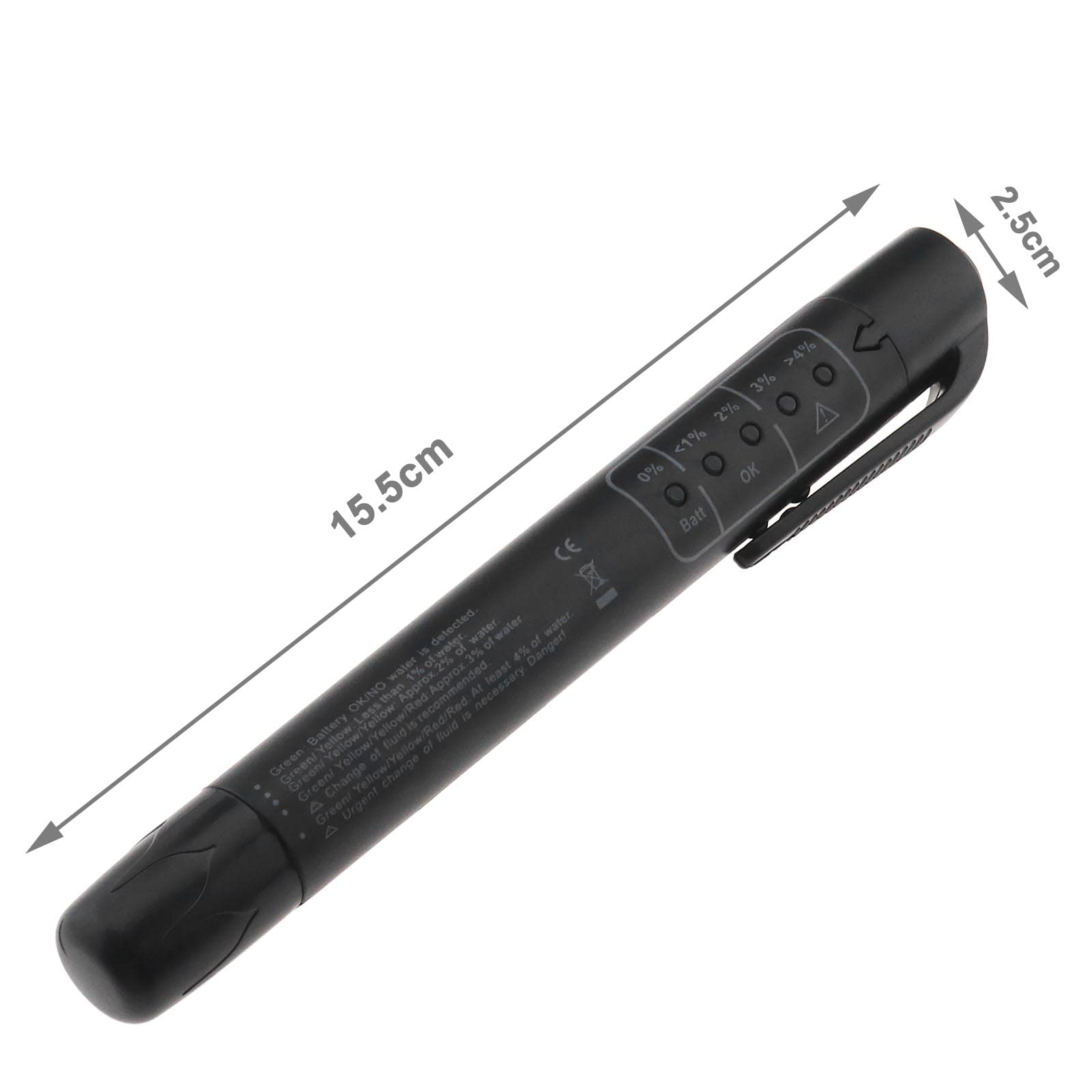 Probador Líquido Frenos Pluma Prueba Frenos Diagnóstico Automático con 5 Indicadores LED Probador Frenos Automático Vehículo Portátil para Probar Líquido Frenos DOT3 DOT4 DOT5