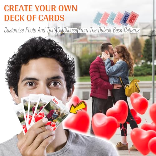 Baraja de naipes personalizable con foto miniatura 2