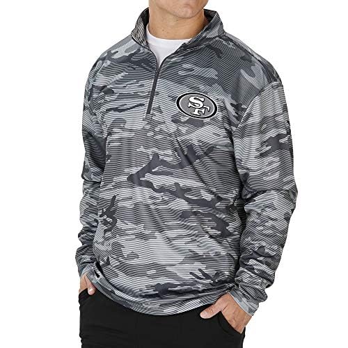 Image of Zubaz NFL Men's Lines Poly Fleece Jacket