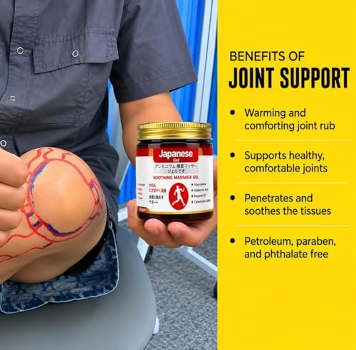 Image of Culina Pain Relief Gel |Japanese Formula Soothing Massage Gel for Joint & Muscle Pain Relief | Arnica, Mugwort, Hyaluronic Acid - Back, Neck, Knee & Leg Massage Balm | 100g (Pack of 2)