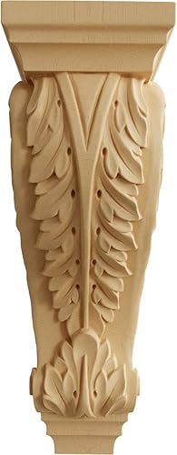 Vista 148 de Ekena Millwork CORW03X04X07ACAL - Ménsula pequeña de madera de acanto, 3 1/2 pulgadas de ancho x 4 pulgadas de profundidad x 7 pulgadas de alto