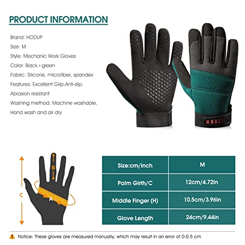 Hodup Gardening Gloves For Women And Men, Synthetic Leather Non-Slip Silicone Palm Padded Utility Garden/Yard Work Gloves #TOP5