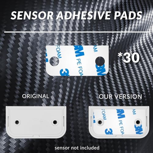 Image of Sensors Adhesive Replacement Tape for Ring Alarm Contact & Magnets (2nd Gen), Pre-Cut, Contains 30 Sensor Strips and 30 Magnetic Strips, No Cutting Needed, Strong Hold, Residue-Free Removal