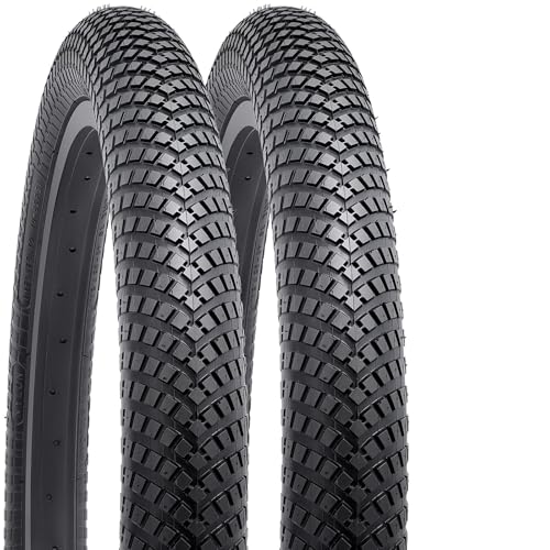 YunSCM 2本セット,20 2.30 タイヤ,20x2.30 54-406 自転車タイヤ + チューブ 米式バルブ32mm + タイヤレバー,適用 20インチ 2.30 マウンテンバイク、クロスバイク,Y-257