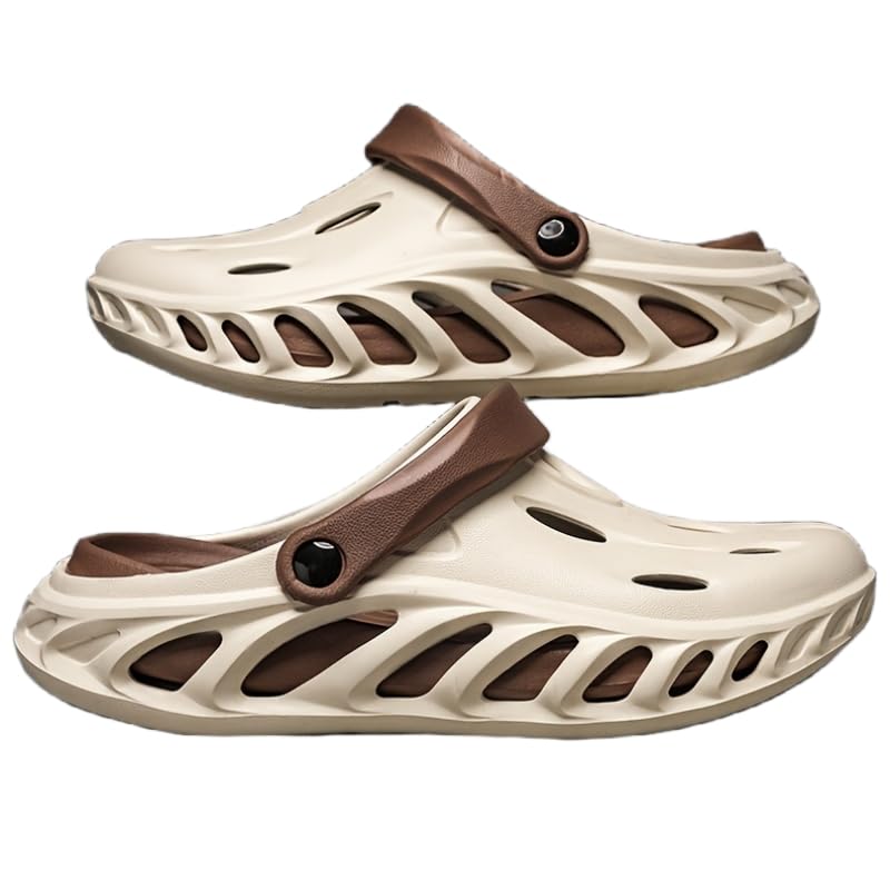 Men's Fashionable EVA Hollow and Perforated Flat Shoes, Comfortable, Anti-Slip and Durable for Casual Home wear, Suitable for Outdoor Activities.