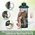 Gbekery Squirrel Proof Bird Feeder for Outdoors Hanging, Metal Mesh Bird Feeder for Outsides with Gravity Protection for Small Birds, Weatherproof and Durable, Green
